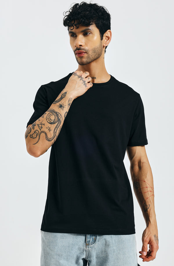 THE EVERYADY ESSENTIAL TEE ROUND NECK- BLACK
