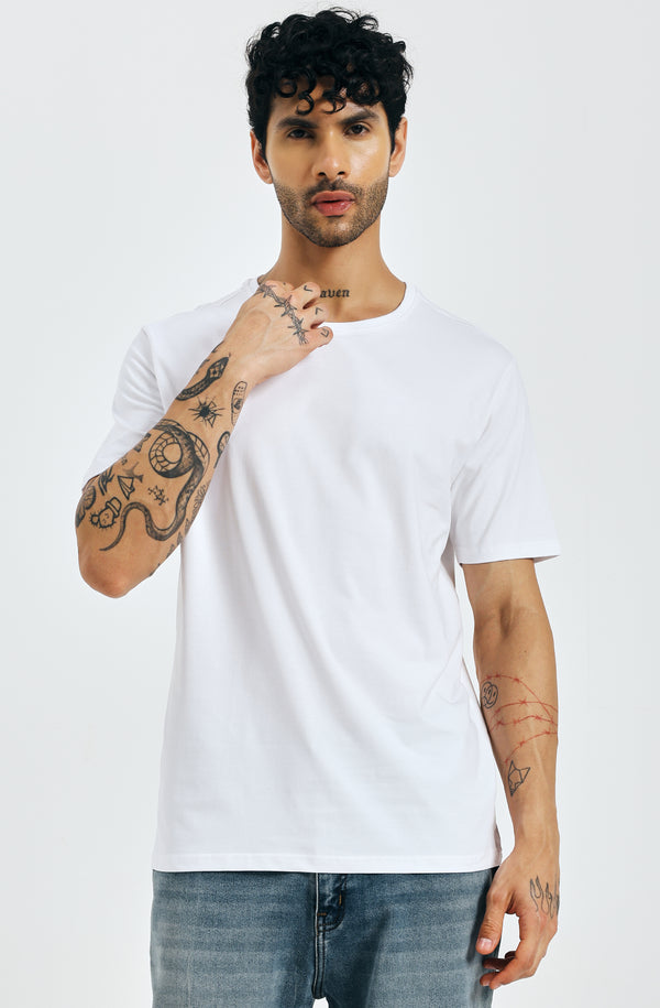 THE EVERYADY ESSENTIAL TEE ROUND NECK- WHITE