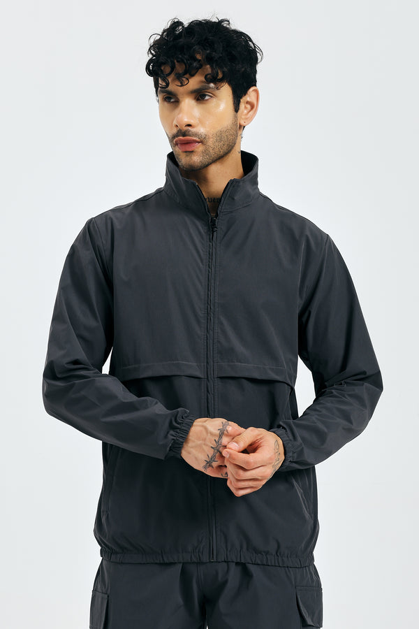 THE ELEMENT TRACK JACKET - D GREY