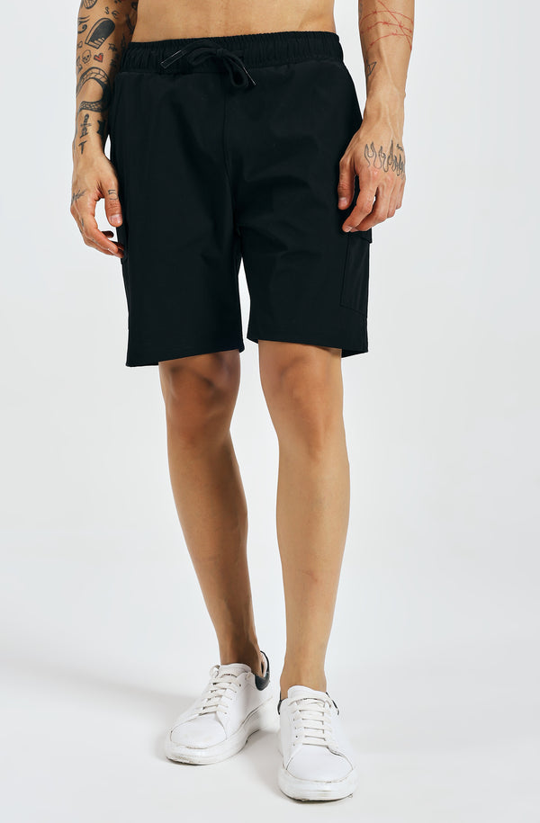 THE URBAN CARGO SHORTS - BLACK