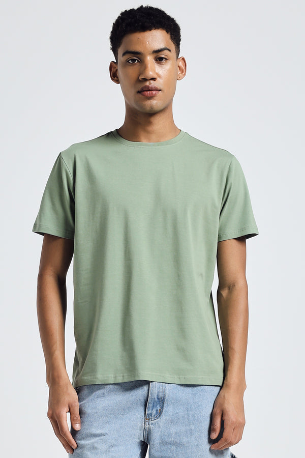 THE EVERYADY ESSENTIAL TEE ROUND NECK- Loden Frost