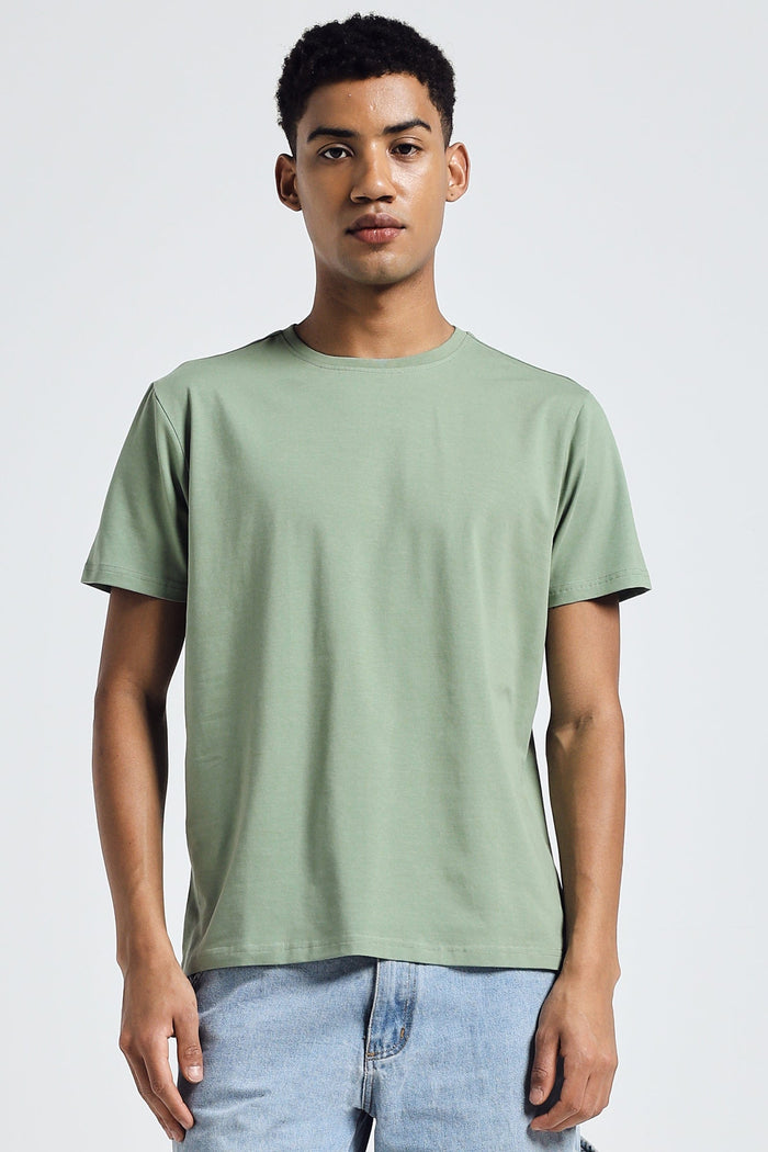 THE EVERYADY ESSENTIAL TEE ROUND NECK- Loden Frost