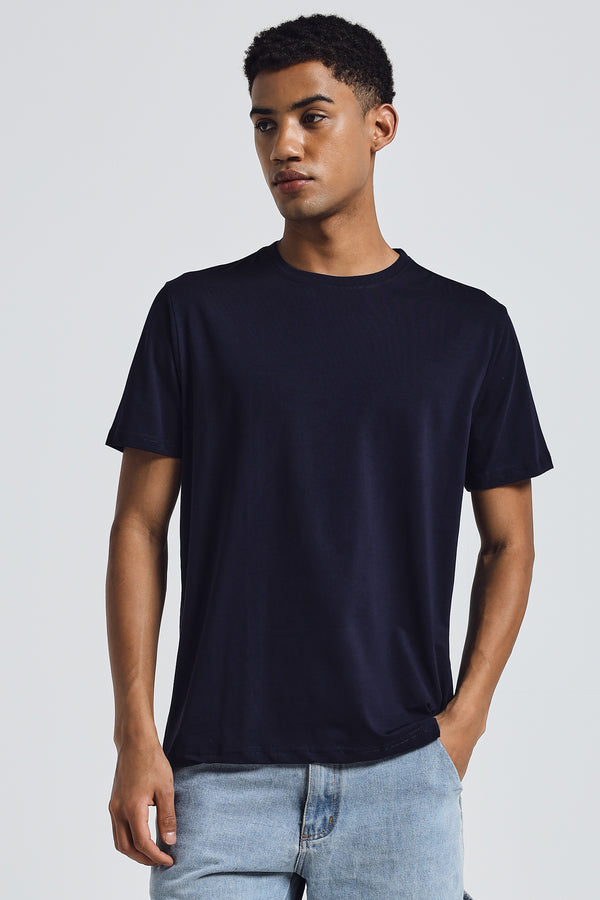 THE EVERYADY ESSENTIAL TEE ROUND NECK- Navy