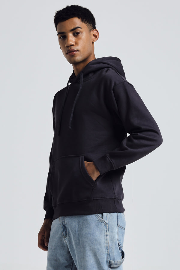 THE EVERGREEN ESSENTIAL HOODIE - DARK SHADOW