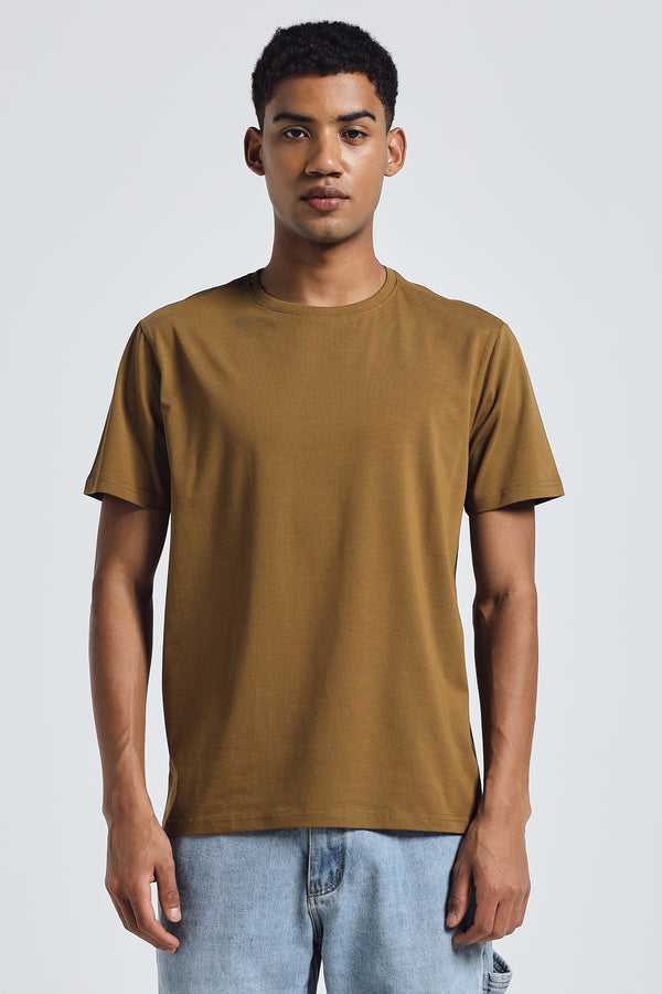 THE EVERYADY ESSENTIAL TEE ROUND NECK- Breen