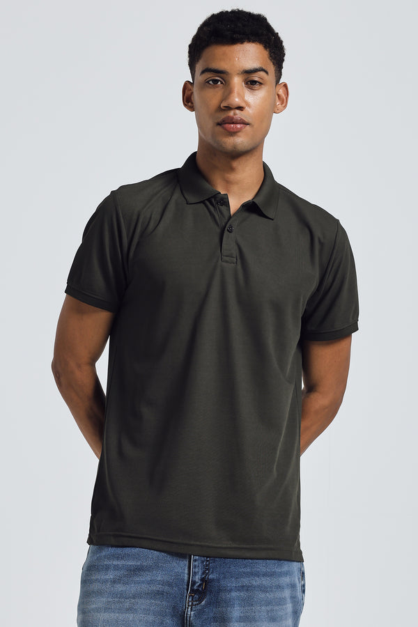 THE LOGICAL POLO - OLIVE
