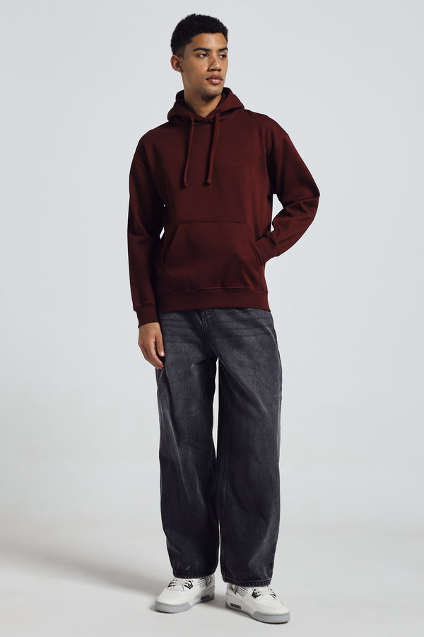 THE EVERGREEN ESSENTIAL HOODIE - DK MAROON