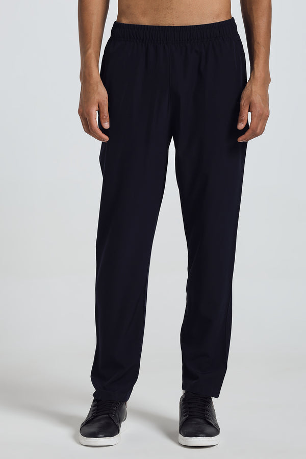 RELAXED FIT DRAWCORD PANTS - NAVY