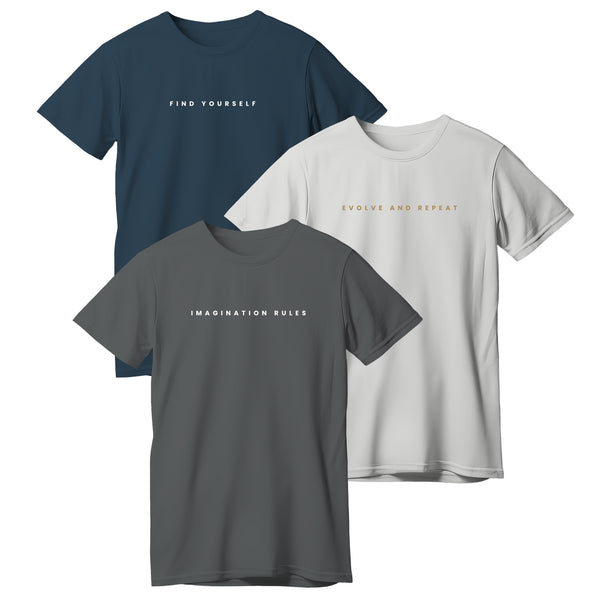 THE FEATHERLIGHT UNISEX ROUND NECK PACK OF 3- Combo04