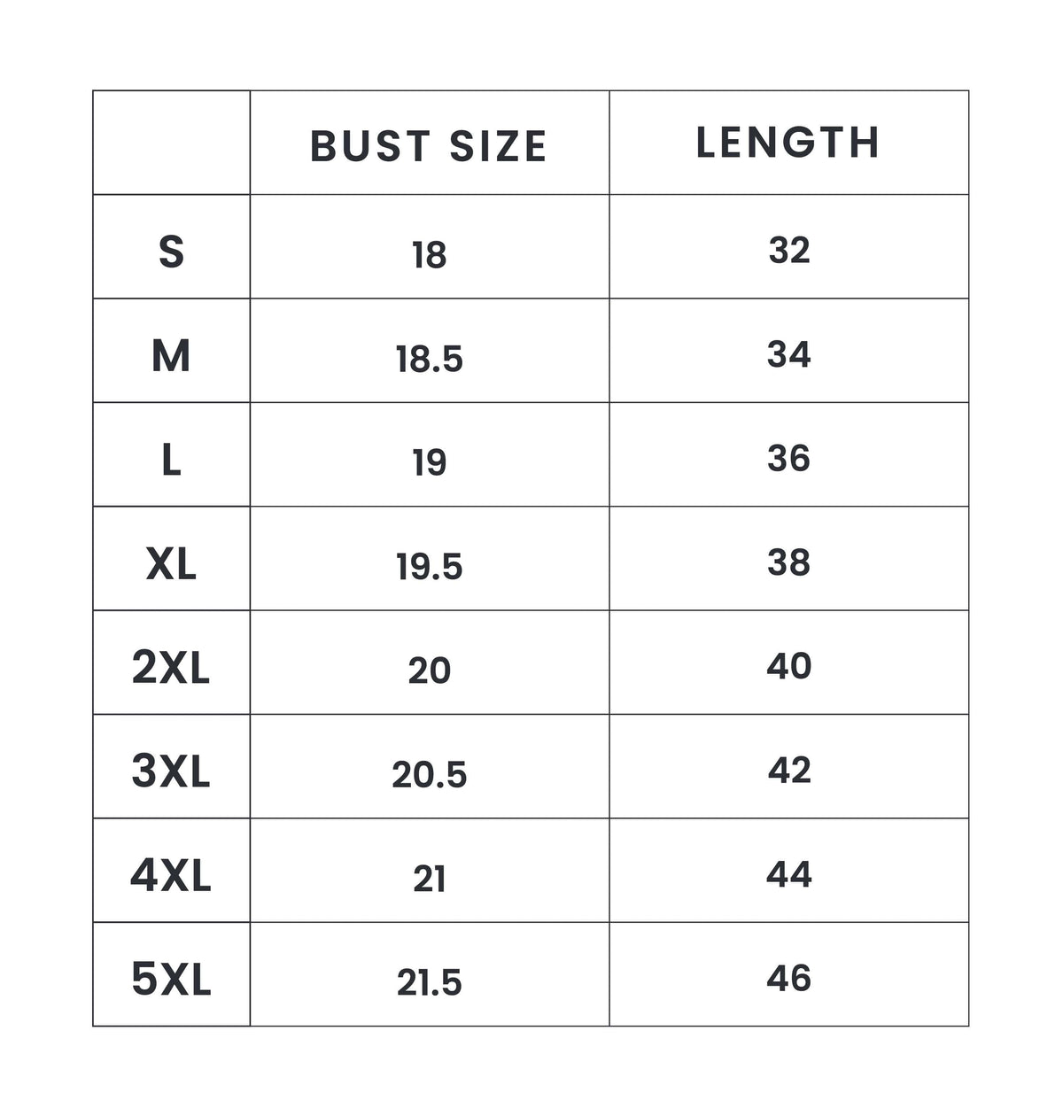 SLIM FIT TANK TOP- Breen size chart