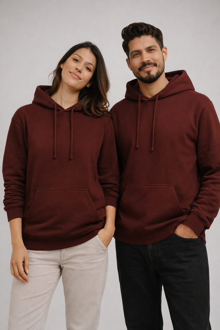 THE CLOUD COMFORT UNISEX HOODIE- DK Mahroon