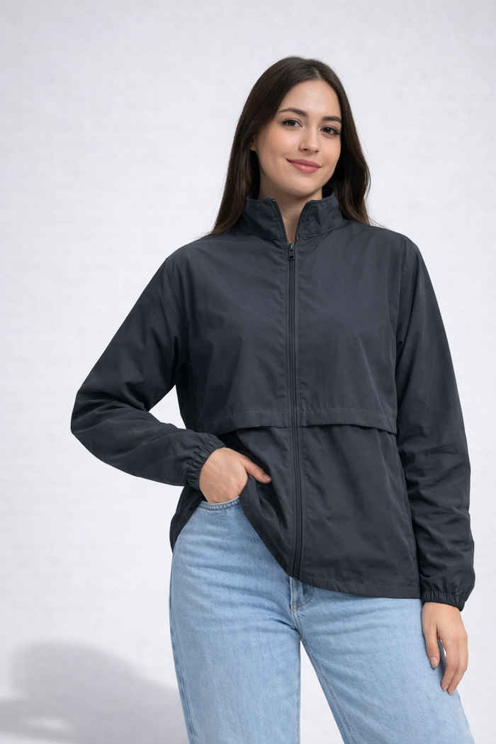 THE ELEMENT TRACK WOMEN WINDCHEATER - D Grey