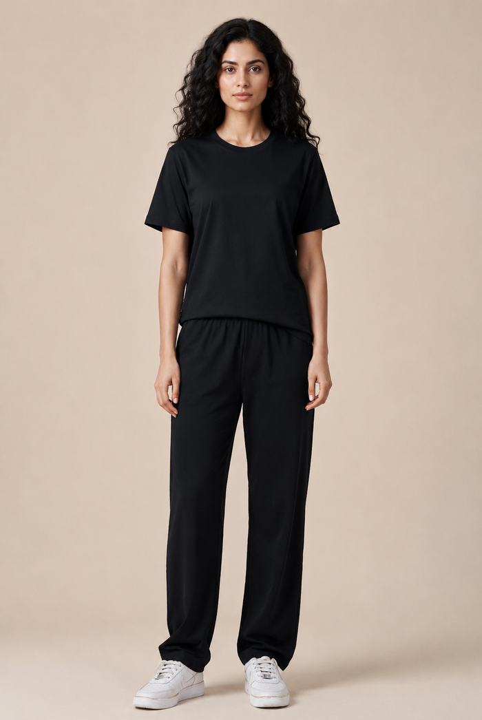 Kor Women Co-ord Set- Black