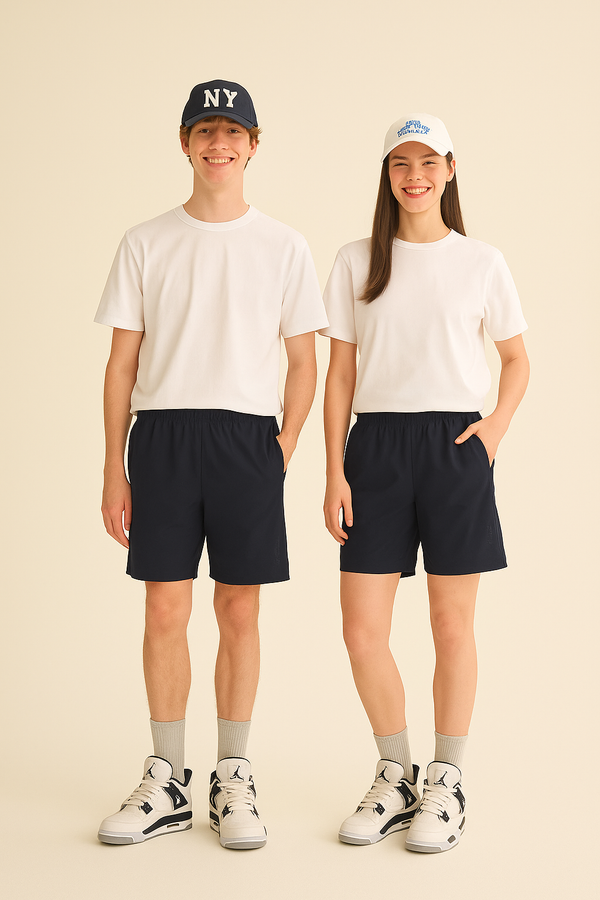 Always in Motion Unisex Shorts- Navy