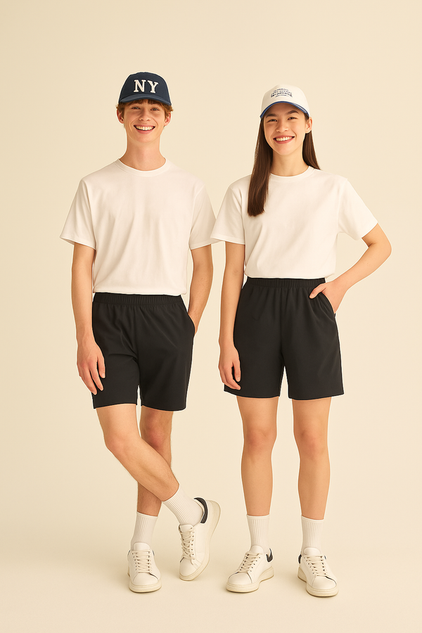 Always in Motion Unisex Shorts- Black