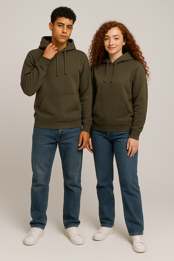 THE CLOUD COMFORT UNISEX HOODIE- DK Olive
