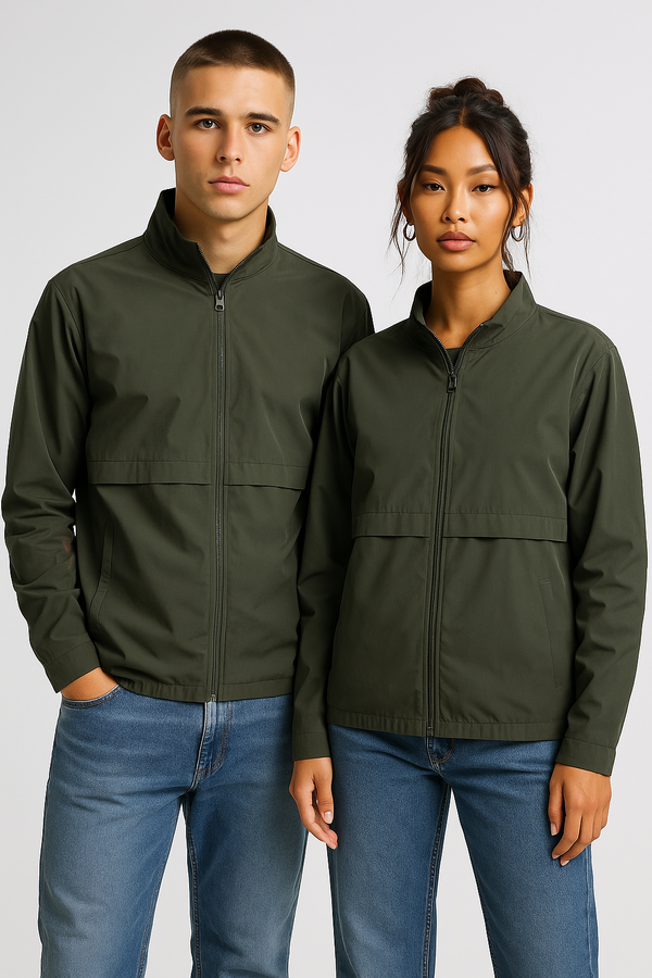 THE ELEMENT UNISEX TRACK JACKET- Mehandi