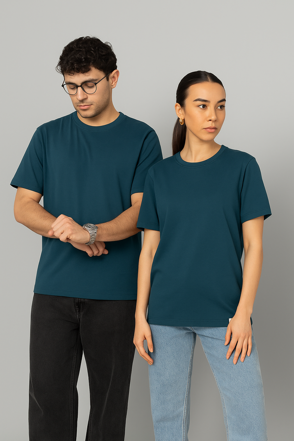 Timeless Unisex Crew Neck- Deep Teal
