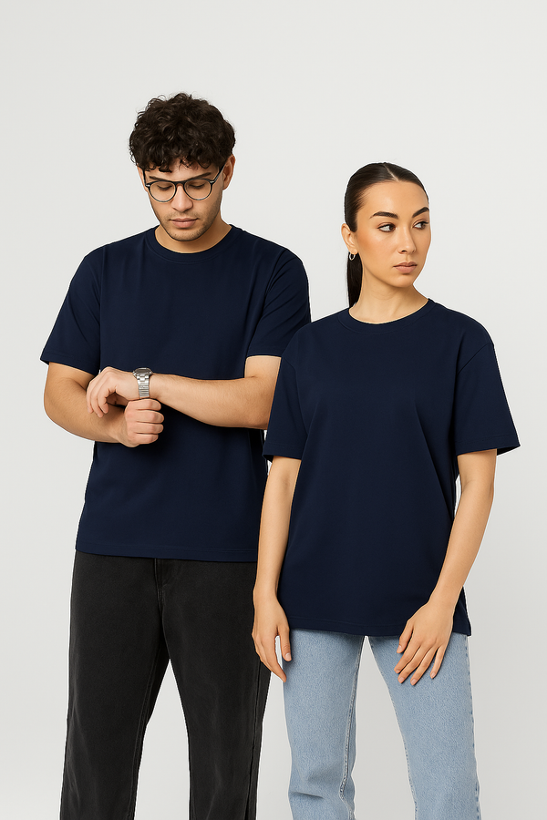 Timeless Unisex Crew Neck- Navy