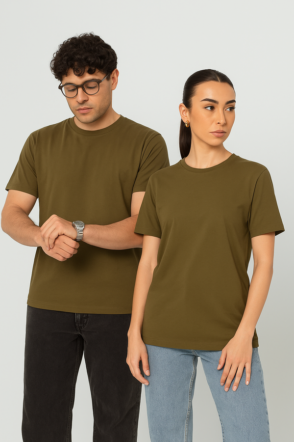 Timeless Unisex Crew Neck- Olive Branch