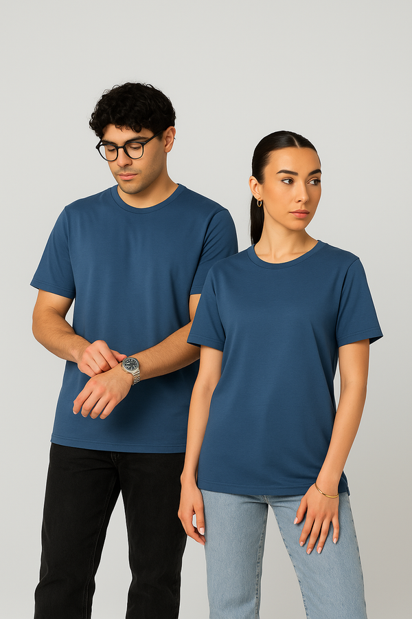 Timeless Unisex Crew Neck- Denim