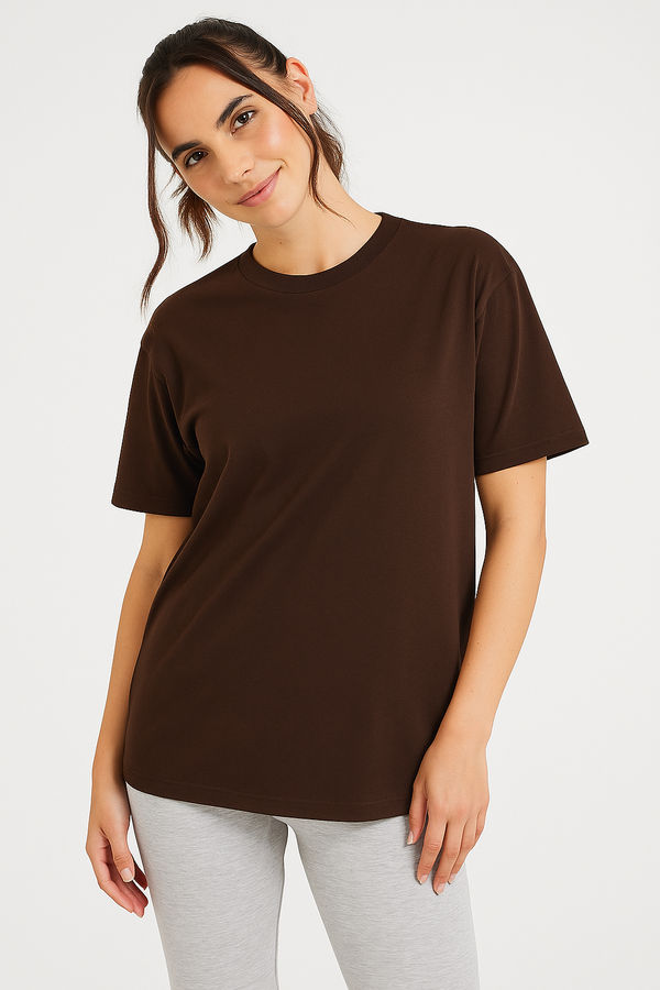 THE EVERYDAY ESSENTIAL TEE- Bitter Chocolate