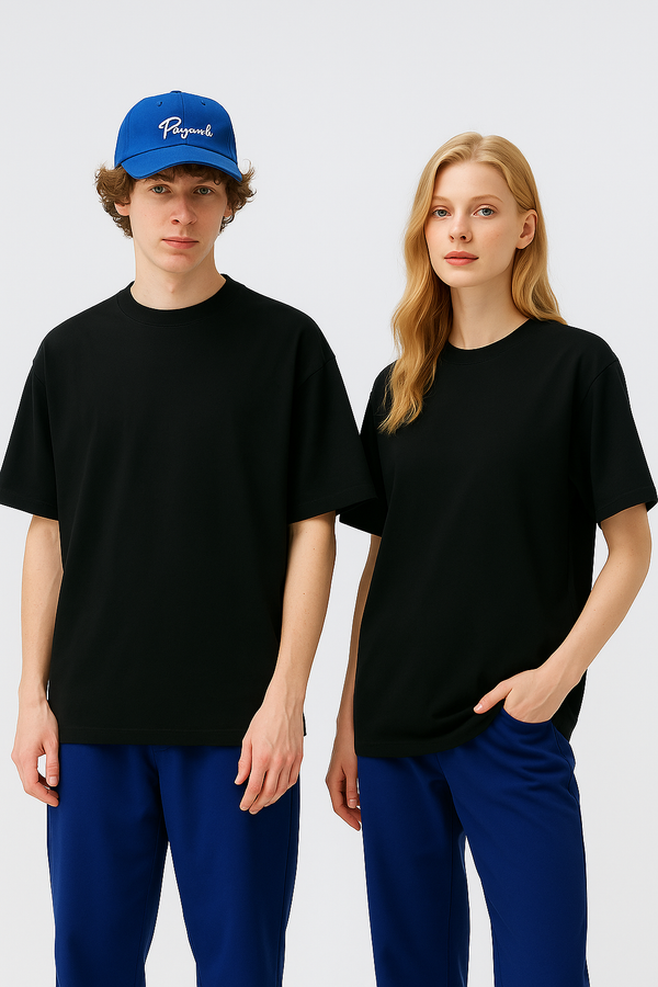 UNISEX RELAXED FIT OVERSIZED T-SHIRT- Black