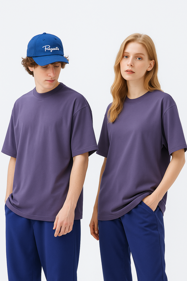 UNISEX RELAXED FIT OVERSIZED T-SHIRT- Lilac Shine