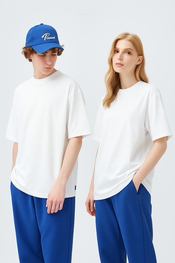UNISEX RELAXED FIT OVERSIZED T-SHIRT- White