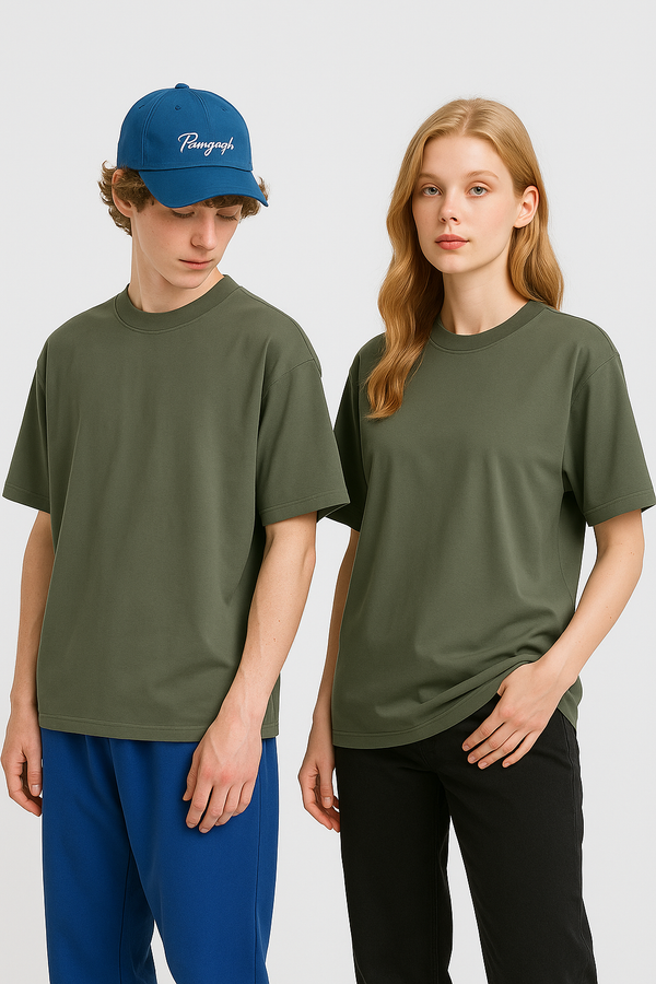 UNISEX RELAXED FIT OVERSIZED T-SHIRT- Vineyyard Green