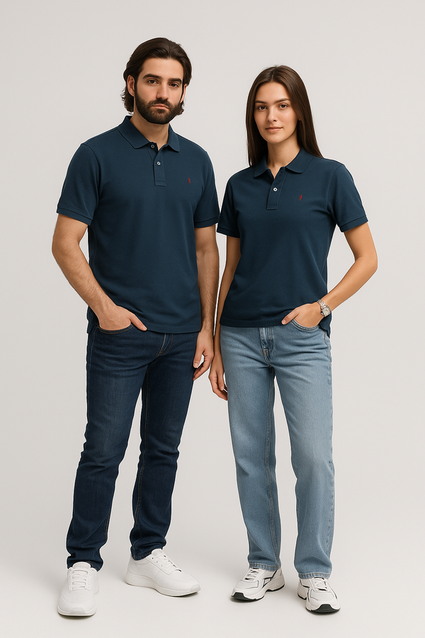 Modest Everyday Unisex Polo Neck- Deep Teal