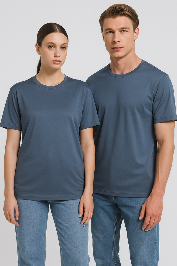 Workout Essential Unisex Round Neck- Grey