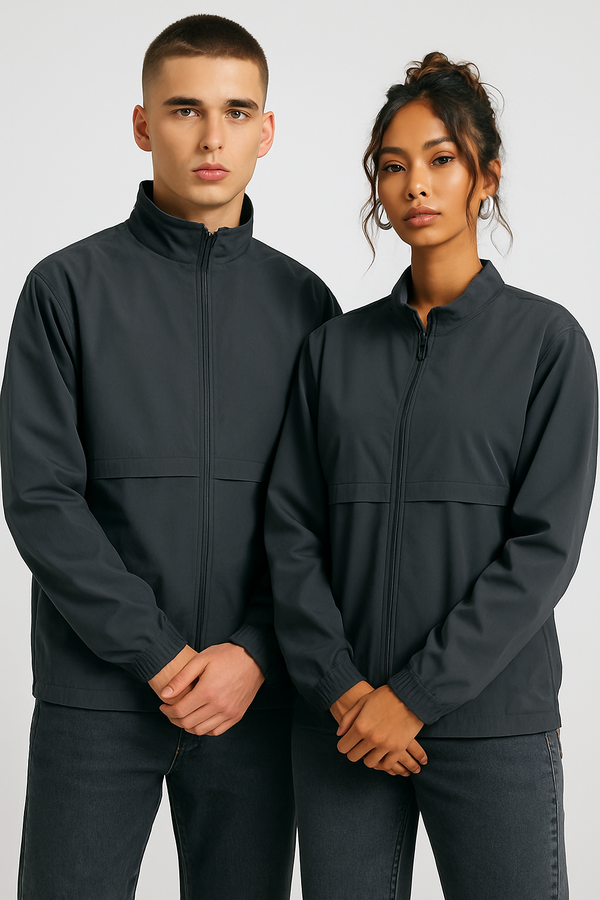 THE ELEMENT UNISEX TRACK JACKET- D Grey