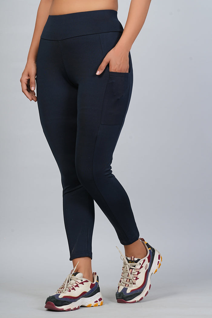 Evolve High Rise Yoga Pants- Navy