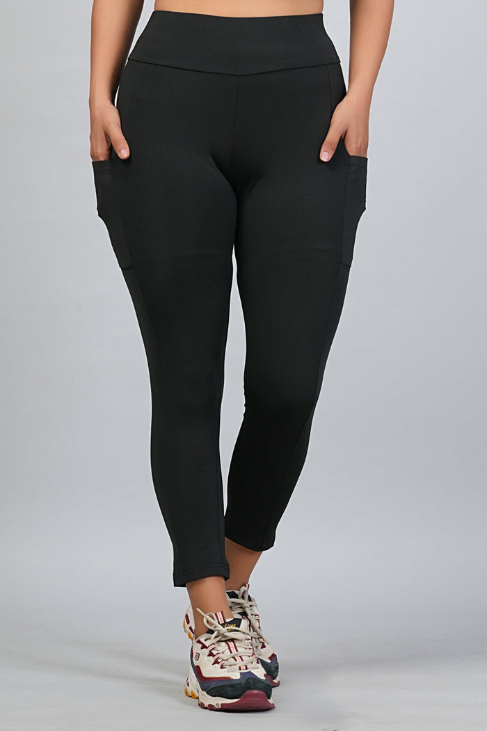 Evolve High Rise Yoga Pants- Black