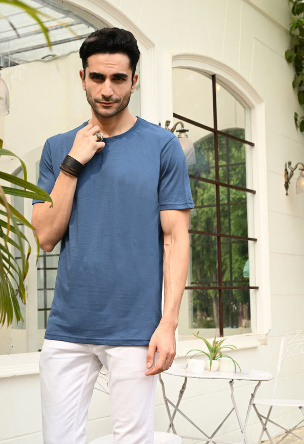 TIMELESS CREW NECK- Denim