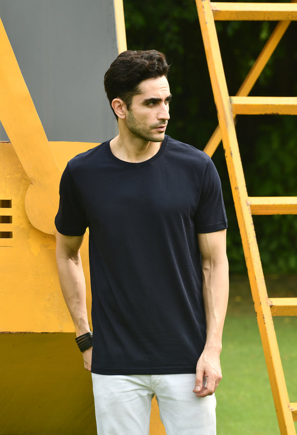 TIMELESS CREW NECK- Navy