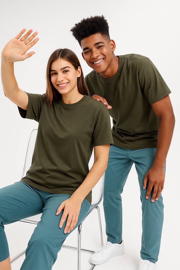 THE EVERYDAY ESSENTIAL TEE UNISEX- Dusty Olive