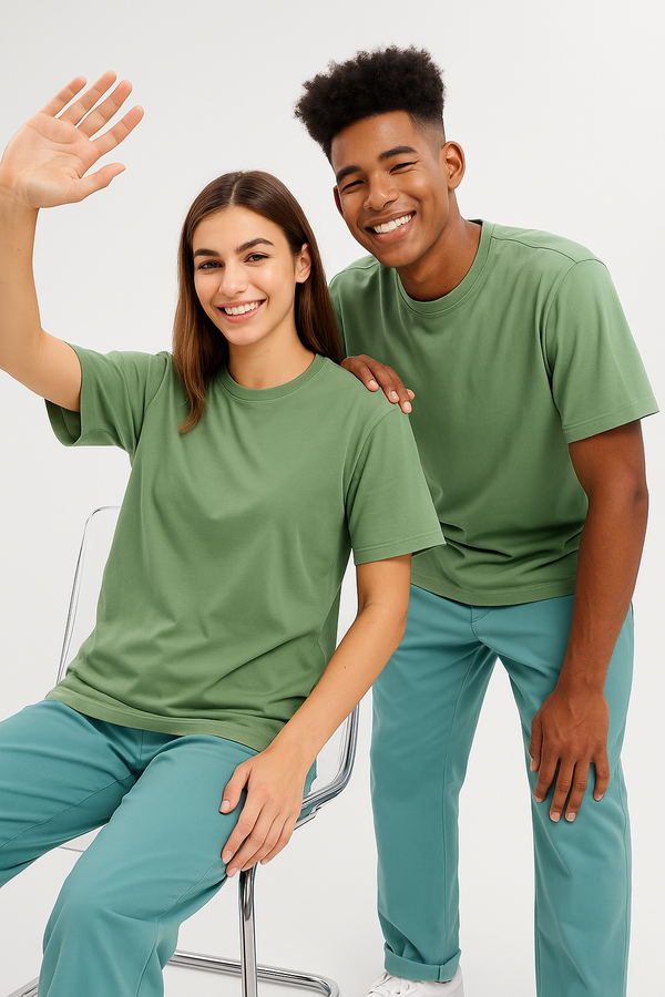 THE EVERYDAY ESSENTIAL TEE UNISEX- Loden Frost