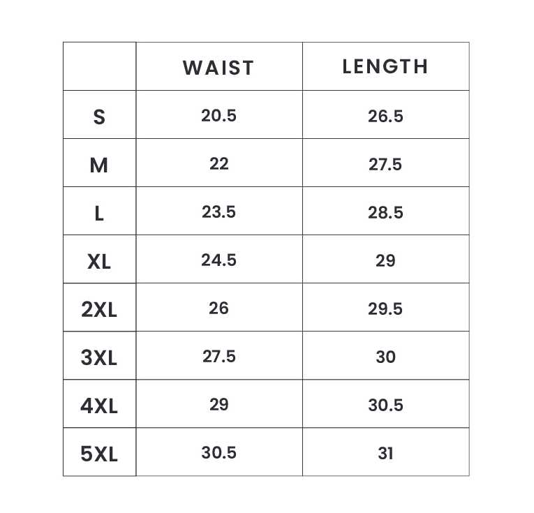 THE EVERGREEN ESSENTIAL HOODIE - DK OLIVE size chart