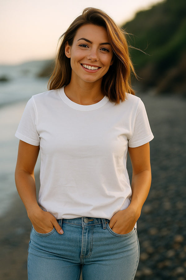 REGULAR FIT T-SHIRT- White