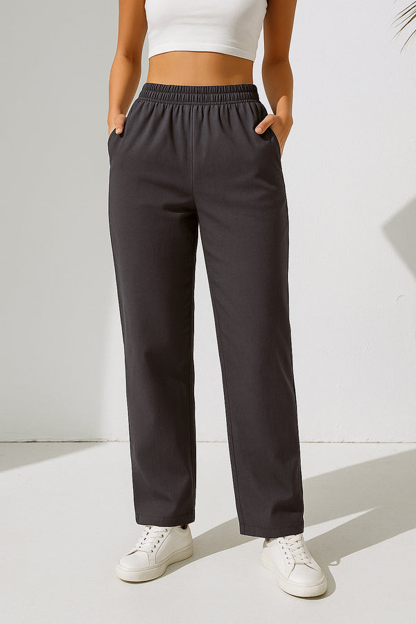 GO TO COTTON LYCRA LOWERS- Caviar