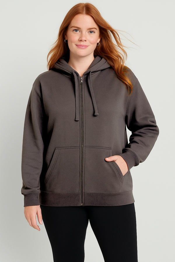 THE LICENCE TO CHILL ZIPPER HOODIE- DK Shadow