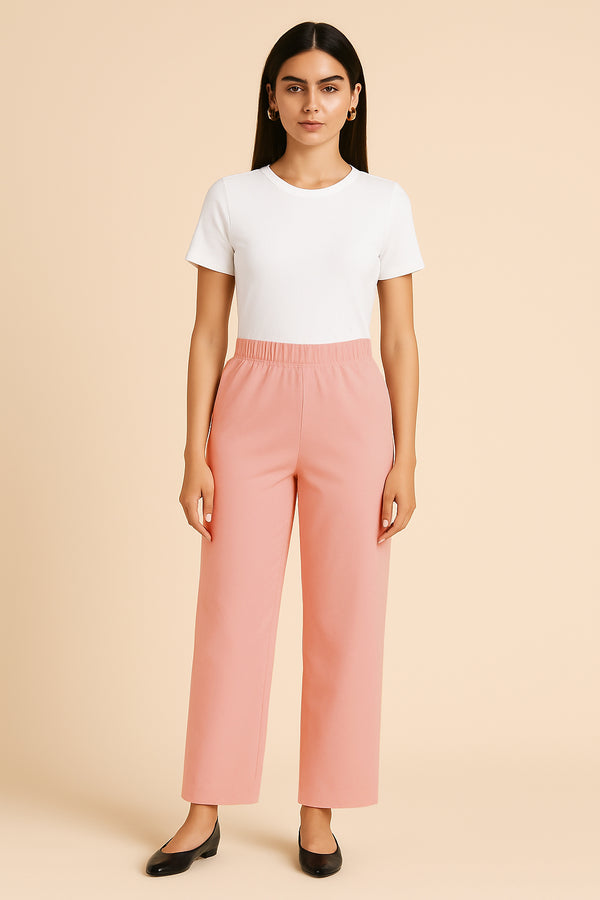 AM TO PM TENCEL WIDE LEG PANTS- Move